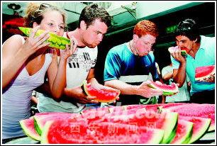 老外创意吃瓜,老外创意吃瓜，挑战味蕾极限